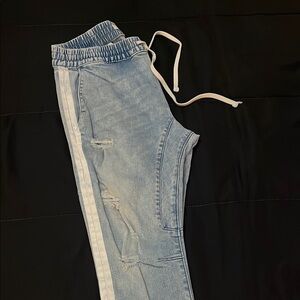 PacSun Blue Jeggings with Elastic Waistband